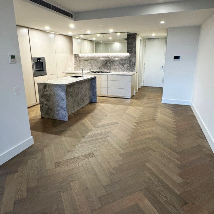 Timber Prime Grade 15mm Herringbone Moss Grey Scene 1